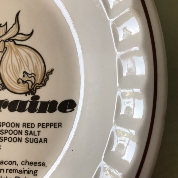 Pie Plate Quiche Vintage Collectable - Picture 3 of 6